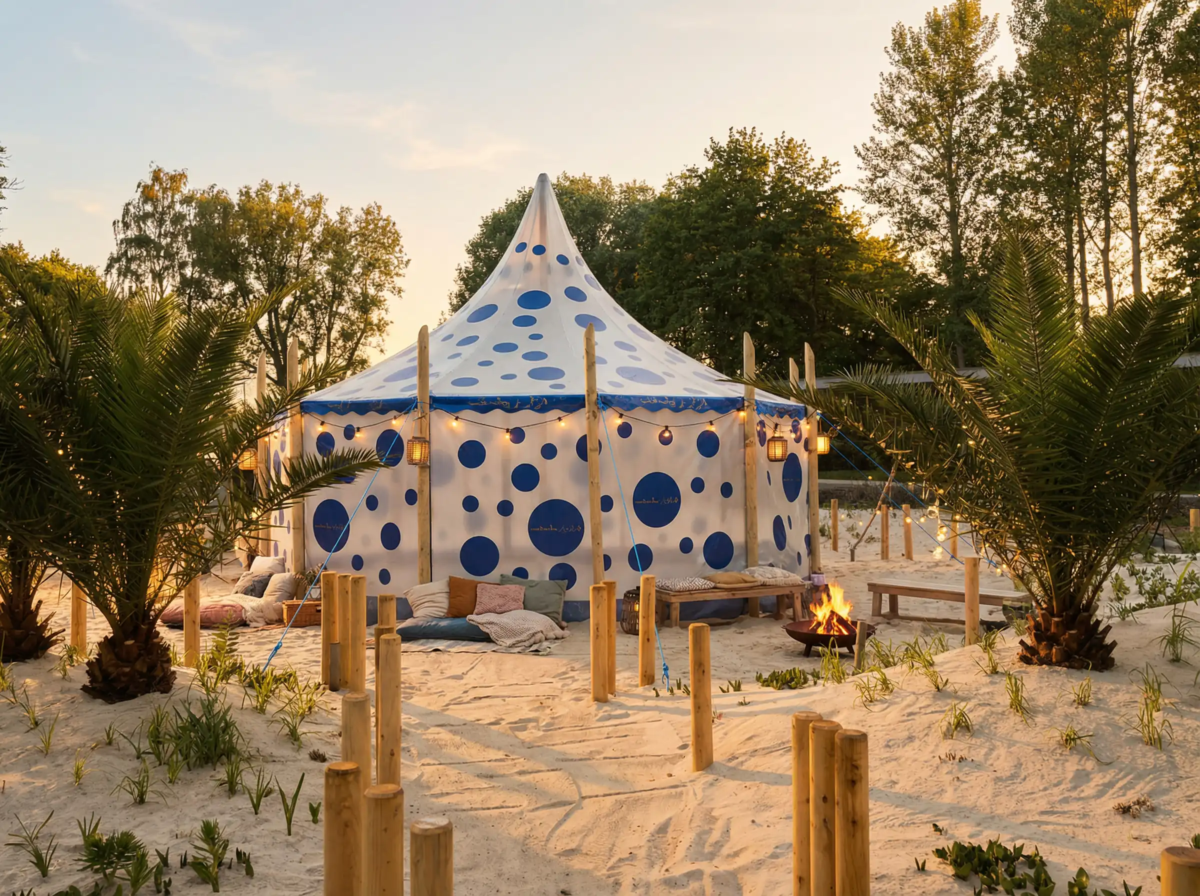 6m 12-Eck Zelt Sonderanfertigung Bundesgartenschau 1