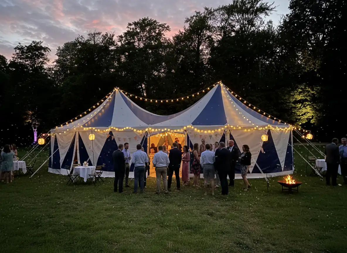 6x12m Zweimastzelt Hochzeit 2